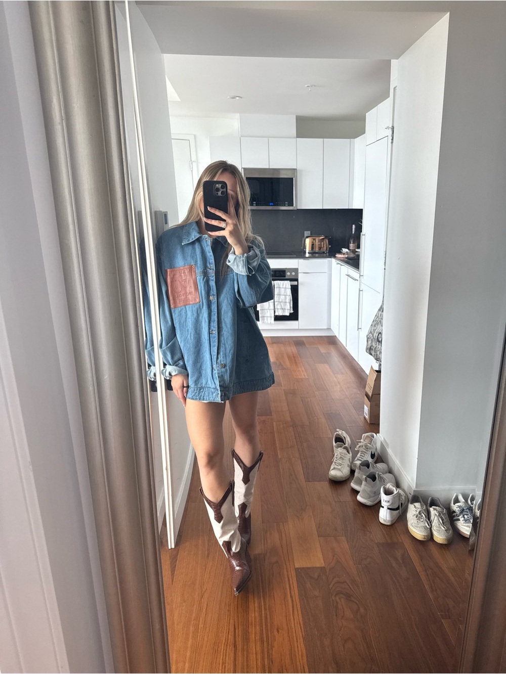 Oversized Jean Jacket Sports Club Atelier Oilers